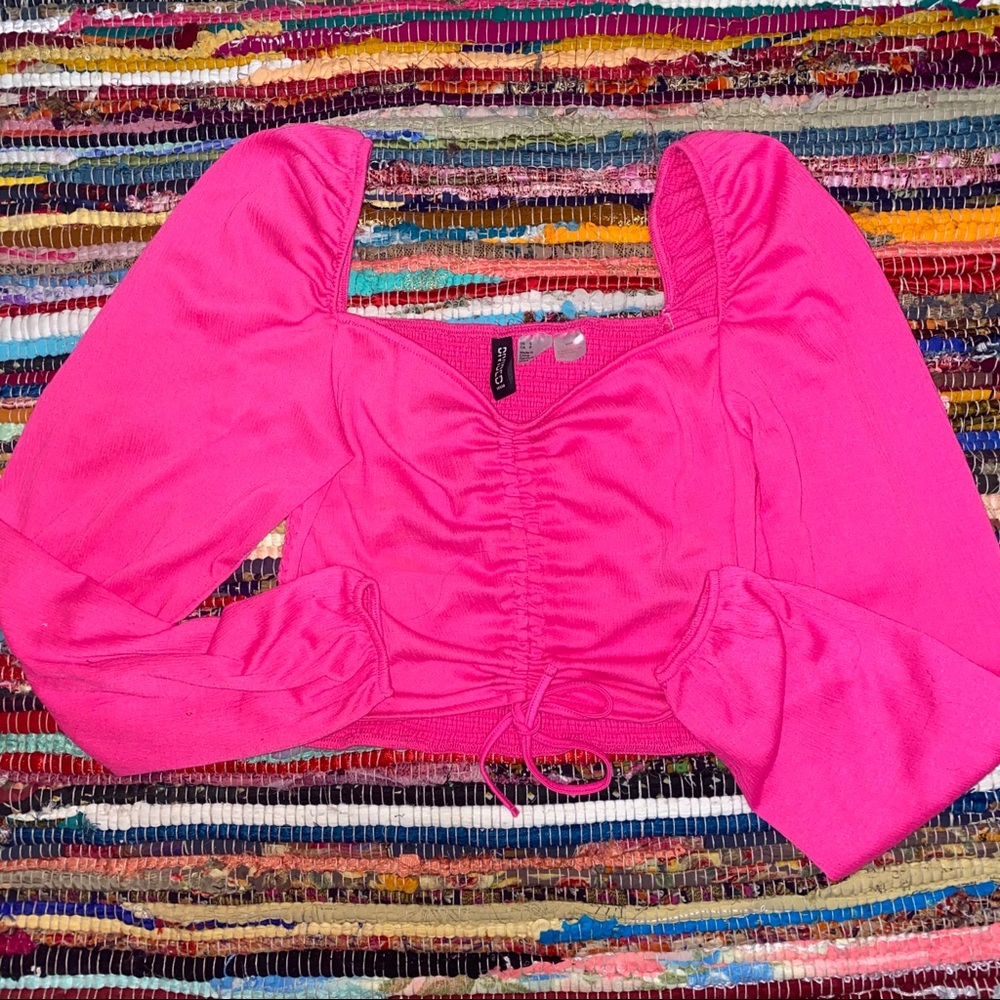 ✨H&M drawstring croptop✨